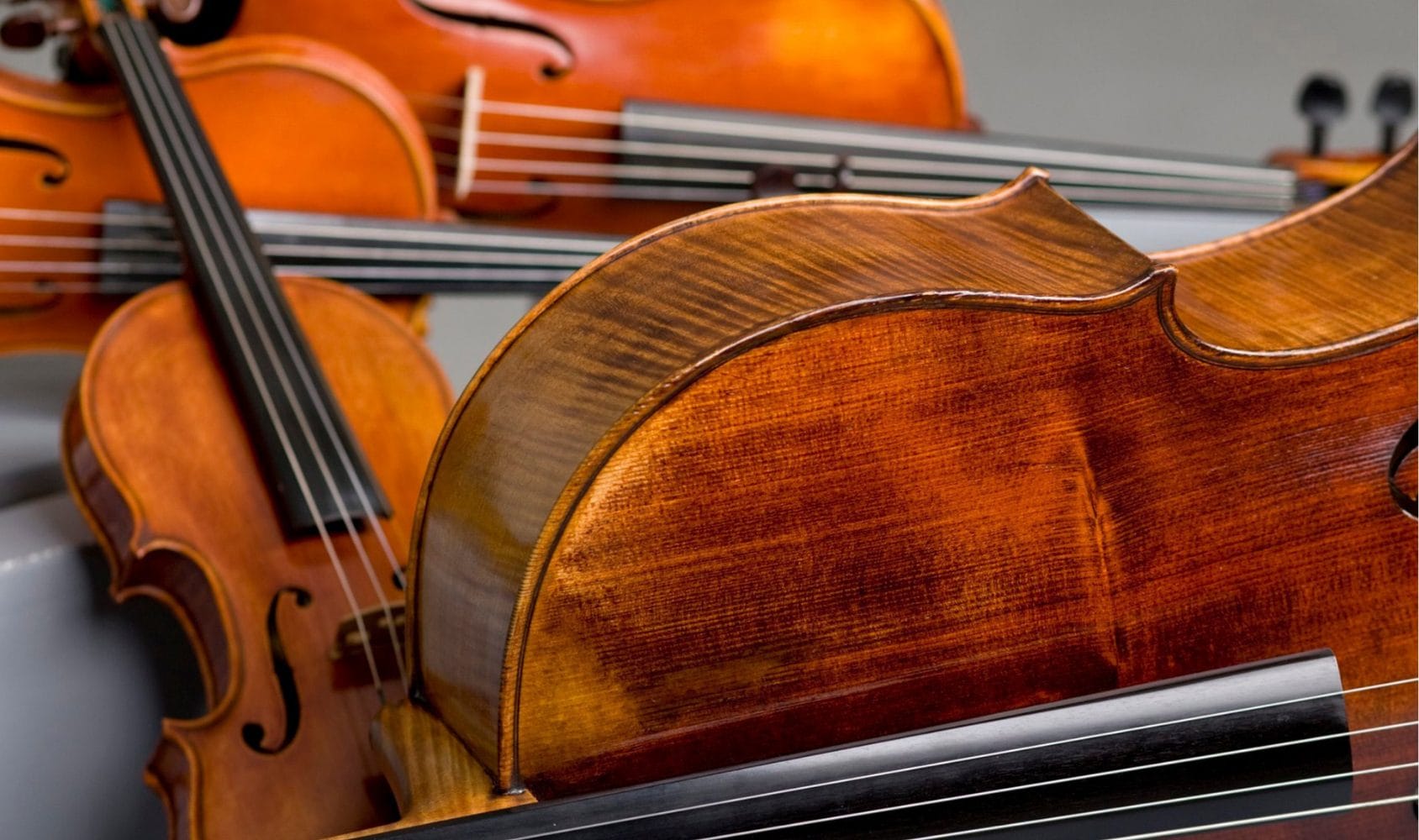 Photo of String Quartet instruments.